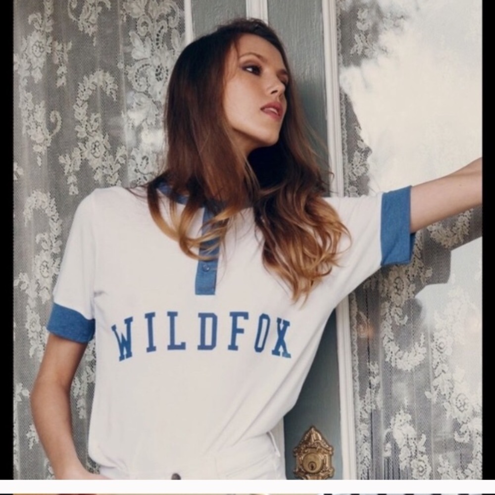 Wildfox sport Henley tee